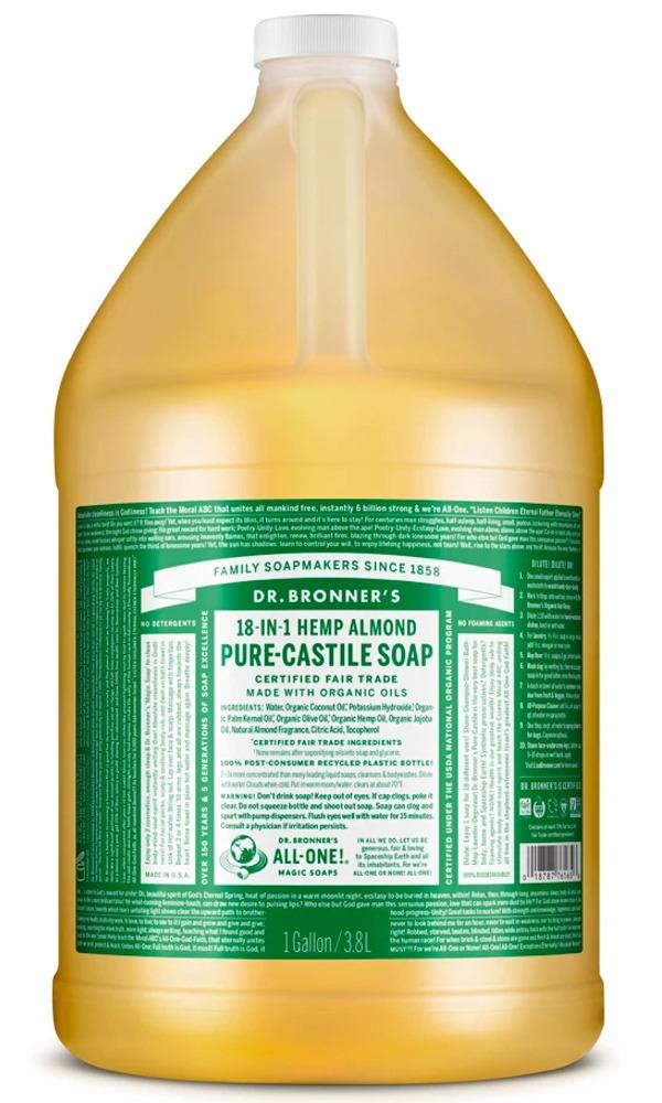 DR BRONNER'S Pure Castile Soap (Almond - 3.8 Litres)