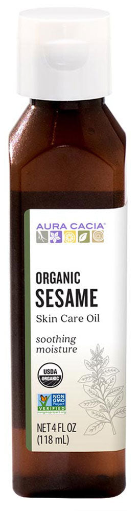 AURA CACIA Organic Sesame Oil  (118 ml)