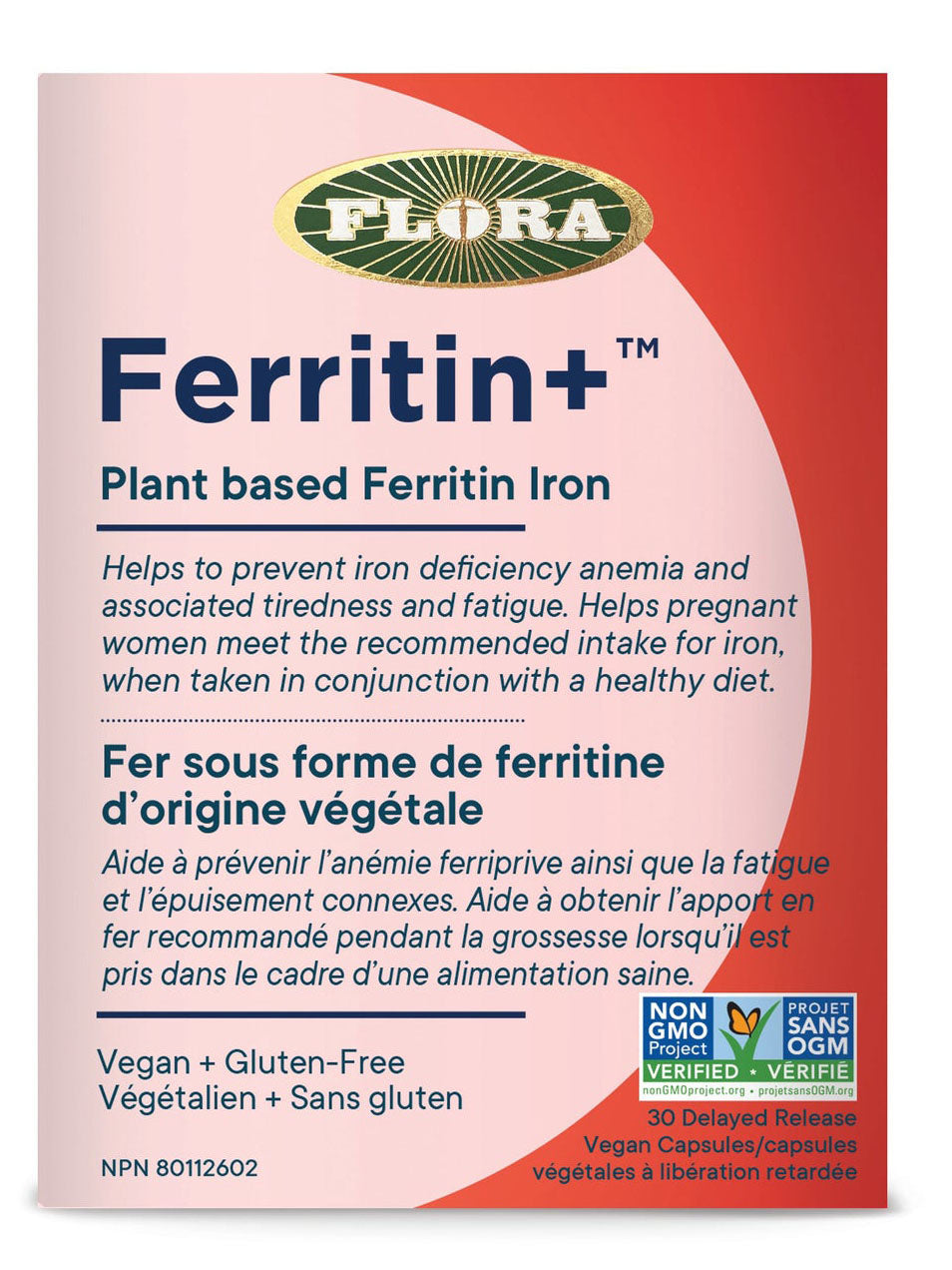 FLORA Ferritin+ (30 veg caps)