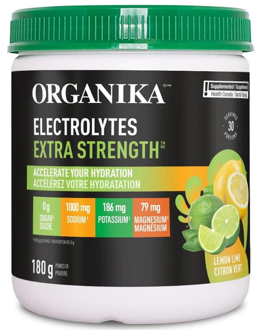 ORGANIKA Electrolytes Extra Strength (Lemon Lime  - 180 grams)
