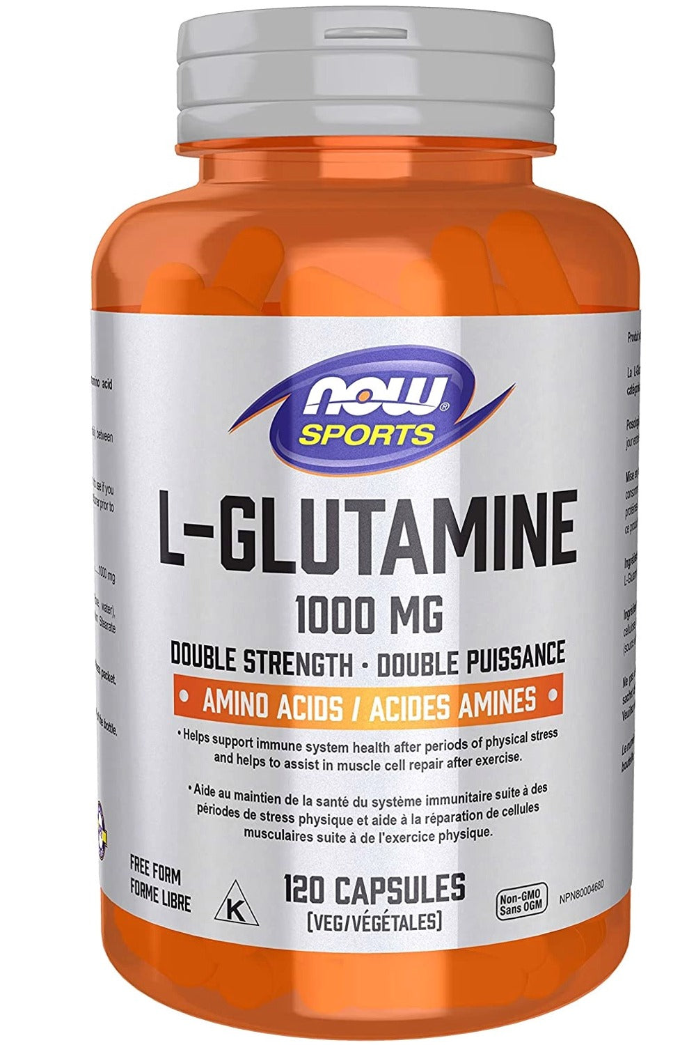 NOW SPORTS L-Glutamine (1000 mg - 120 caps)