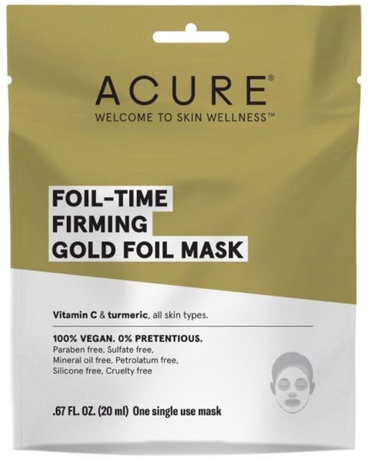 ACURE Firming Gold Foil Mask Tray (12 x 20 ml Units)