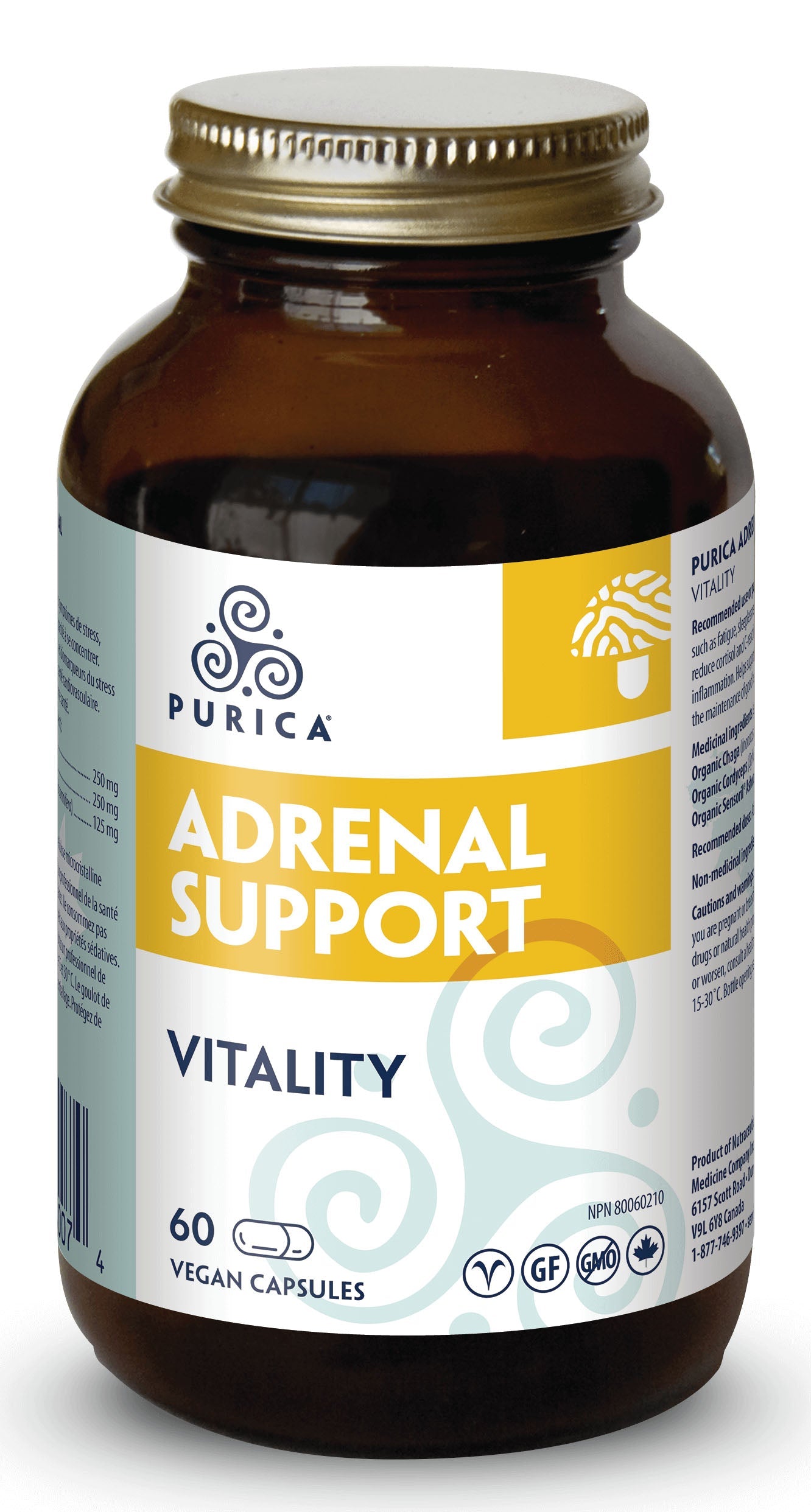 PURICA Adrenal Support (60 veg caps)