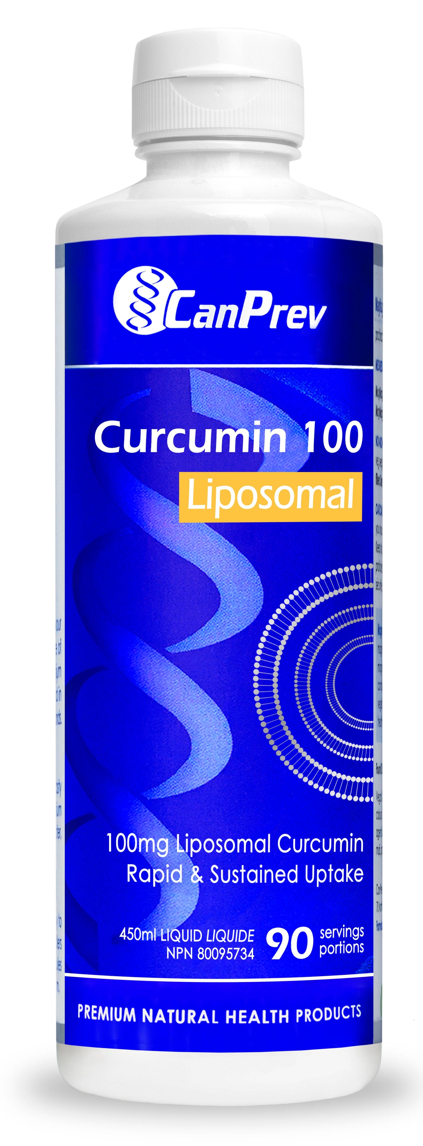 CANPREV Curcumin 100 Liposomal (Peach - 450 ml)